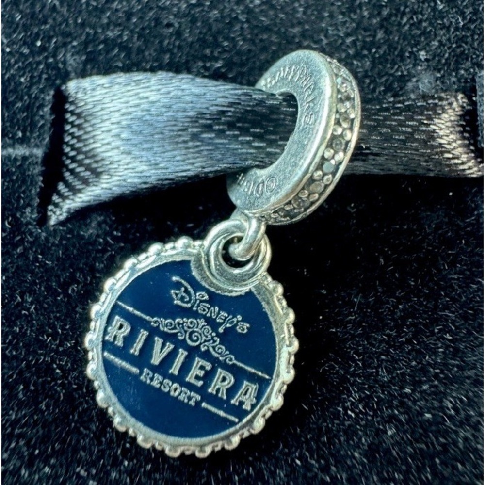 Disney's Riviera Resort Pandora Charm DVC Double Sided Dangle NEW